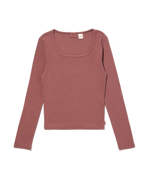 Levi's(リーバイス)の「Levi's/リーバイス エッセンシャル スクエアネック ロングスリーブ Tシャツ(Tシャツ/カットソー・レディース・パープル・M/S/XS)」の2枚目の写真