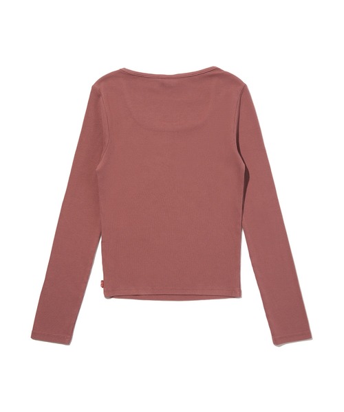 Levi's(リーバイス)の「Levi's/リーバイス エッセンシャル スクエアネック ロングスリーブ Tシャツ(Tシャツ/カットソー・レディース・パープル・M/S/XS)」の3枚目の写真