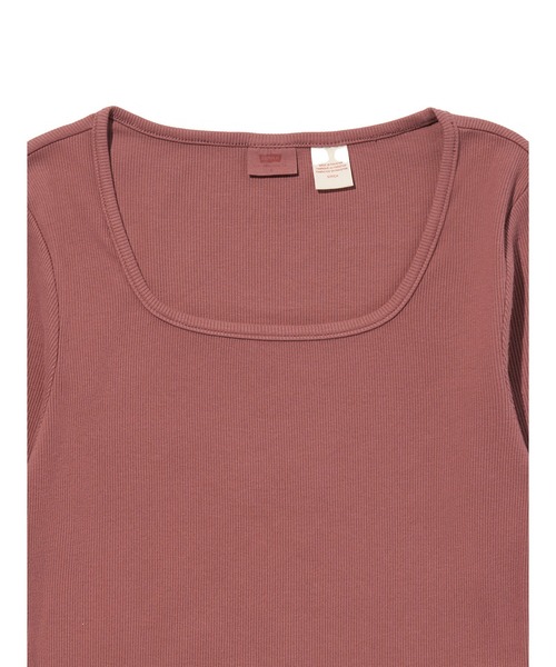 Levi's(リーバイス)の「Levi's/リーバイス エッセンシャル スクエアネック ロングスリーブ Tシャツ(Tシャツ/カットソー・レディース・パープル・M/S/XS)」の4枚目の写真