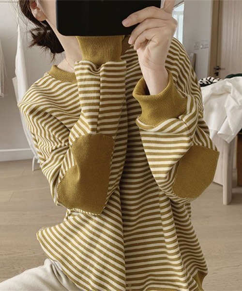 Flugge（フラッジー）の「ゆるボーダースウェット（スウェット・レディース・ネイビー・LARGE/MEDIUM）」の10枚目の写真
