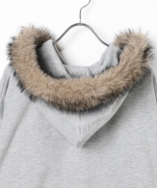 3.3 Field Trip (3.3フィールドトリップ)の「【セットアップ着用可能】3.3 Field Trip/フードファージップ(ファー取り外し可能)(パーカー・レディース・ブラック/グリーン系カモフラージュ/グレー系カモフラージュ/グレー・FREE)」の15枚目の写真