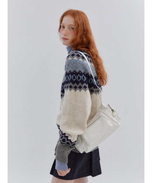 ANOETIC(アノエティック)の「ANC POCKET BAG_WHITE(メッセンジャーバッグ・レディース・ホワイト・FREE)」の3枚目の写真