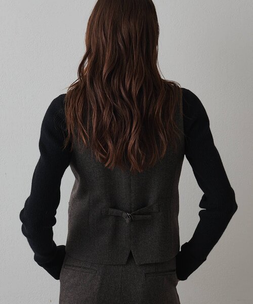 Drawing Numbers(ドローイング ナンバーズ)の「【Drawing Numbers】《セットアップ対応可》オーガニックウールプレーンベスト(ベスト・レディース・ベージュ/グレー・40/38)」の8枚目の写真