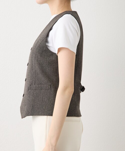 Drawing Numbers(ドローイング ナンバーズ)の「【Drawing Numbers】《セットアップ対応可》オーガニックウールプレーンベスト(ベスト・レディース・ベージュ/グレー・40/38)」の22枚目の写真