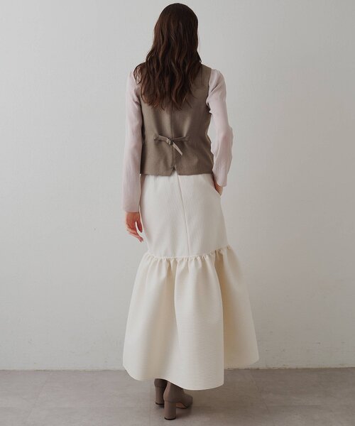 Drawing Numbers(ドローイング ナンバーズ)の「【Drawing Numbers】《セットアップ対応可》オーガニックウールプレーンベスト(ベスト・レディース・ベージュ/グレー・40/38)」の16枚目の写真