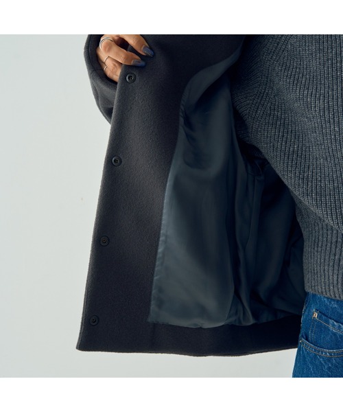 DESIGNWORKS（デザインワークス）の「SUPER140ウールコクーンスタジャンブルゾン（ブルゾン・レディース・キャメル・38）」の17枚目の写真