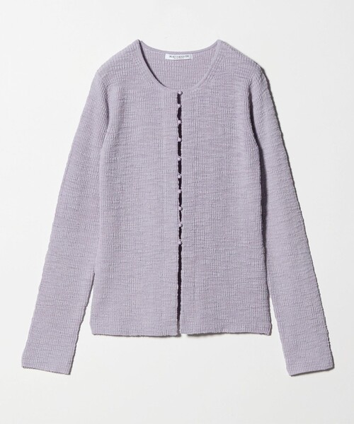 BEAUTY&YOUTH UNITED ARROWS（ビューティーアンドユースユナイテッドアローズ）の「コットンナイロンスラブ フロントボタン カーディガン（カーディガン/ボレロ・レディース・ライラック/ダークグレー/オフホワイト・FREE）」の16枚目の写真