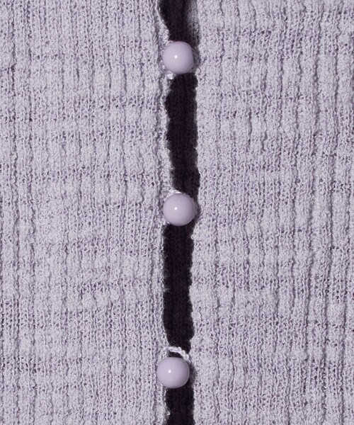 BEAUTY&YOUTH UNITED ARROWS（ビューティーアンドユースユナイテッドアローズ）の「コットンナイロンスラブ フロントボタン カーディガン（カーディガン/ボレロ・レディース・ライラック/ダークグレー/オフホワイト・FREE）」の21枚目の写真