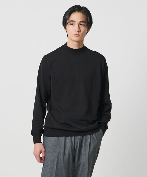 UNITED ARROWS(ユナイテッドアローズ)の「モックネックニット UA COZY ウォッシャブル(ニット/セーター・メンズ・オフホワイト/ブラック/ロイヤルブルー・XXL/XL/M/L/S)」の10枚目の写真