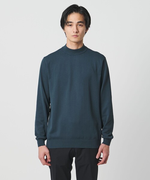 UNITED ARROWS(ユナイテッドアローズ)の「モックネックニット UA COZY ウォッシャブル(ニット/セーター・メンズ・オフホワイト/ブラック/ロイヤルブルー・XXL/XL/M/L/S)」の13枚目の写真