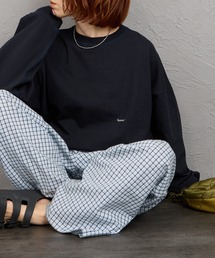 GYMPHLEX（ジムフレックス）の「[GYMPHLEX/ジムフレックス] ワンポイントロゴ刺繍 ヘビーウェイトクルーネックロンT（Tシャツ/カットソー）」