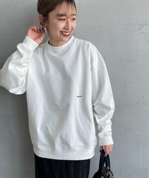 GYMPHLEX | 【WEB先行予約】[GYMPHLEX/ジムフレックス] ワンポイントロゴ刺繍 ヘビーウェイトクルーネックロンT(Tシャツ/カットソー)