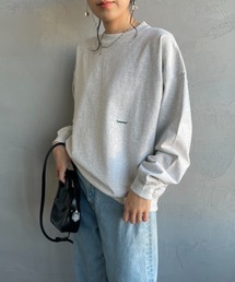 GYMPHLEX（ジムフレックス）の「[GYMPHLEX/ジムフレックス] ワンポイントロゴ刺繍 ヘビーウェイトクルーネックロンT（Tシャツ/カットソー）」