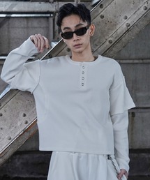 LANDNESS | 【LANDNESS/ランドネス】FAKE LAYERED WAFFLE HENLEY L/S TEE/フェイクレイヤード ワッフル ヘンリーロンT(Tシャツ/カットソー)