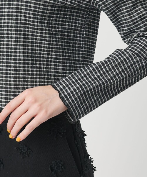 BEAUTY&YOUTH UNITED ARROWS(ビューティーアンドユースユナイテッドアローズ)の「ソリッド&チェック Vネック カーディガン(カーディガン/ボレロ・レディース・ブラック/ホワイト/その他1・FREE)」の18枚目の写真