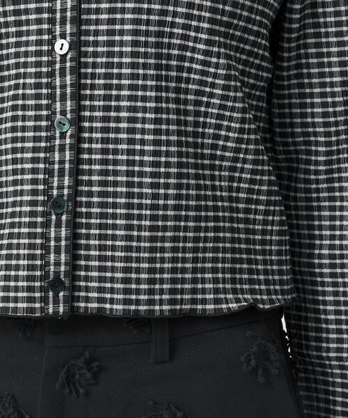 BEAUTY&YOUTH UNITED ARROWS(ビューティーアンドユースユナイテッドアローズ)の「ソリッド&チェック Vネック カーディガン(カーディガン/ボレロ・レディース・ブラック/ホワイト/その他1・FREE)」の19枚目の写真