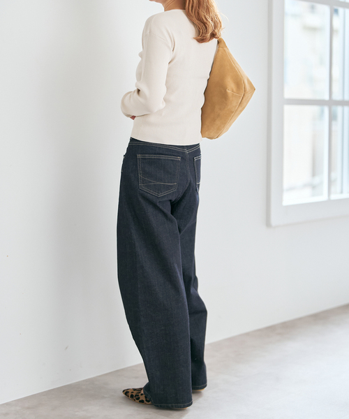 Spick & Span(スピックアンドスパン)の「Vis/PE リブクルーネックカーディガン(カーディガン/ボレロ・レディース・アイボリー/キャメル・FREE)」の15枚目の写真