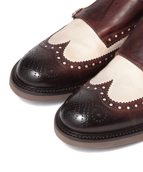 BRILLA per il gusto(ブリッラペルイルグースト)の「◇DOUCAL'S / 別注 コンビ ダブルモンク シューズ(ドレスシューズ・メンズ・ダークブラウン/ブラウン・39/38/41/40/42/40.5/41.5/39.5/38.5)」の15枚目の写真