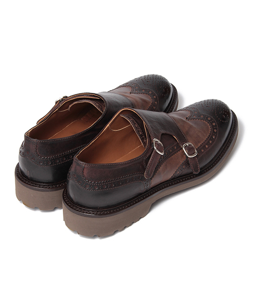 BRILLA per il gusto(ブリッラペルイルグースト)の「◇DOUCAL'S / 別注 コンビ ダブルモンク シューズ(ドレスシューズ・メンズ・ダークブラウン/ブラウン・39/38/41/40/42/40.5/41.5/39.5/38.5)」の19枚目の写真