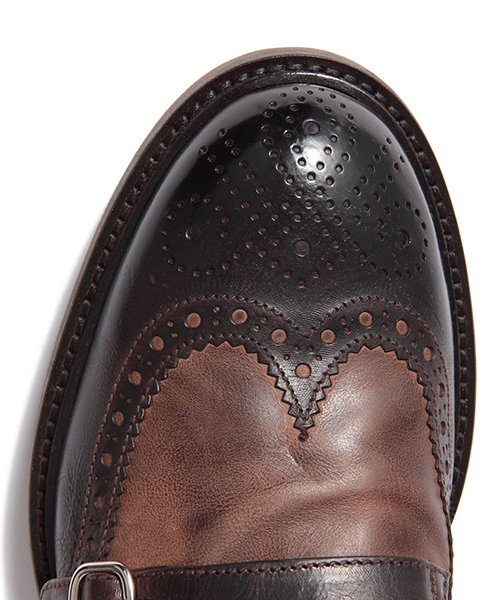 BRILLA per il gusto(ブリッラペルイルグースト)の「◇DOUCAL'S / 別注 コンビ ダブルモンク シューズ(ドレスシューズ・メンズ・ダークブラウン/ブラウン・39/38/41/40/42/40.5/41.5/39.5/38.5)」の16枚目の写真