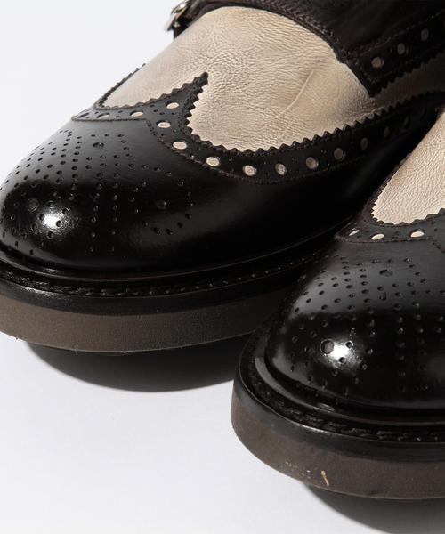 BRILLA per il gusto(ブリッラペルイルグースト)の「◇DOUCAL'S / 別注 コンビ ダブルモンク シューズ(ドレスシューズ・メンズ・ダークブラウン/ブラウン・39/38/41/40/42/40.5/41.5/39.5/38.5)」の3枚目の写真
