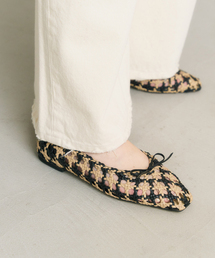 LE TALON | スクエアソフトメッシュバレエ(バレエシューズ)