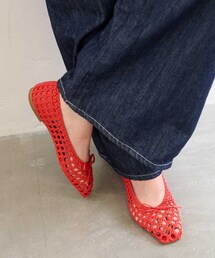 LE TALON | スクエアソフトメッシュバレエ(バレエシューズ)