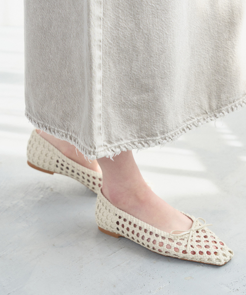 LE TALON（ルタロン）の「スクエアソフトメッシュバレエ（バレエシューズ・レディース・ブラック系その他/ベージュ/レッド/アイボリー・22cm/22.5cm/23cm/23.5cm/24cm/24.5cm/25cm/25.5cm）」の15枚目の写真