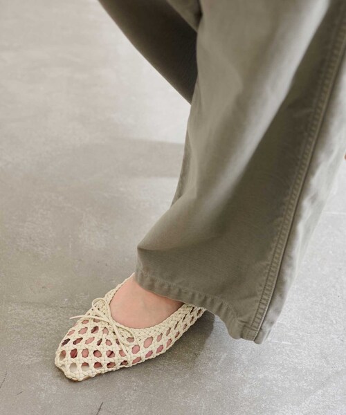 LE TALON（ルタロン）の「スクエアソフトメッシュバレエ（バレエシューズ・レディース・ブラック系その他/ベージュ/レッド/アイボリー・22cm/22.5cm/23cm/23.5cm/24cm/24.5cm/25cm/25.5cm）」の16枚目の写真