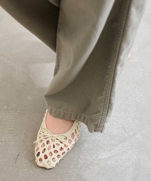 LE TALON（ルタロン）の「スクエアソフトメッシュバレエ（バレエシューズ・レディース・ブラック系その他/ベージュ/レッド/アイボリー・22cm/22.5cm/23cm/23.5cm/24cm/24.5cm/25cm/25.5cm）」の17枚目の写真