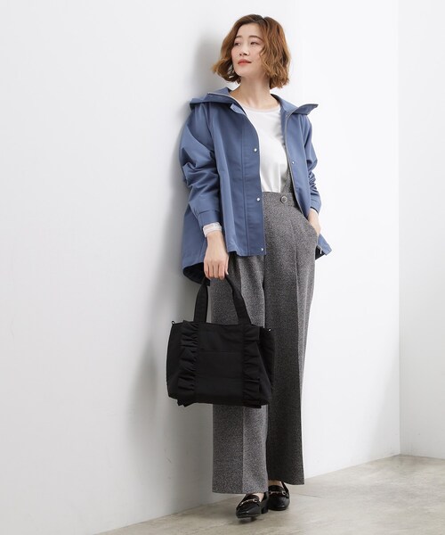 grove(グローブ)の「タテフリル2WAYトート(トートバッグ・レディース・グレー系2/ブラック/グレー・00)」の7枚目の写真