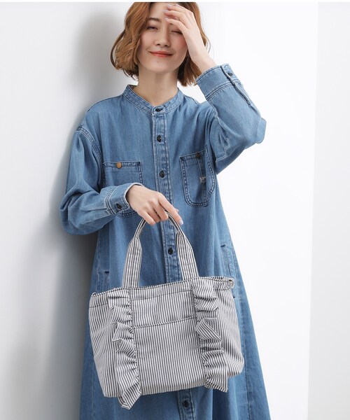 grove(グローブ)の「タテフリル2WAYトート(トートバッグ・レディース・グレー系2/ブラック/グレー・00)」の9枚目の写真