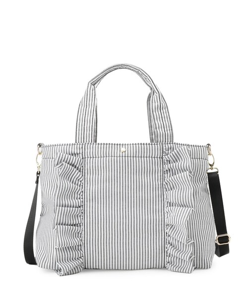 grove(グローブ)の「タテフリル2WAYトート(トートバッグ・レディース・グレー系2/ブラック/グレー・00)」の12枚目の写真