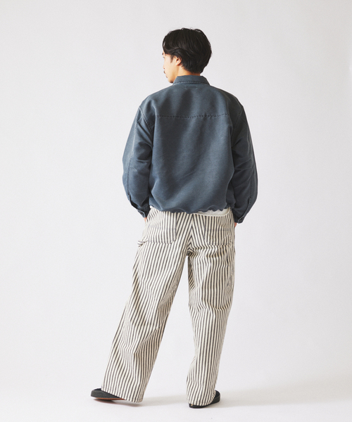 JOURNAL STANDARD relume（ジャーナルスタンダード　レリューム）の「ピグメント加工 CPO シャツブルゾン（ミリタリージャケット・メンズ・ブラックミックス/ライトグリーン・LARGE/MEDIUM）」の6枚目の写真