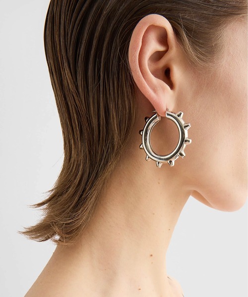 JIL SANDER（ジルサンダー）の「EARRINGS 731（ピアス（両耳用）・レディース・シルバー/ゴールド・UNI）」の3枚目の写真