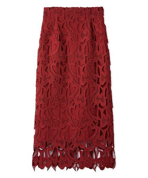 CELFORD(セルフォード)の「【WEB限定サイス】ハートレースタイトスカート(スカート・レディース・ブラック/オフホワイト/レッド/ピンク・34/36/38)」の4枚目の写真