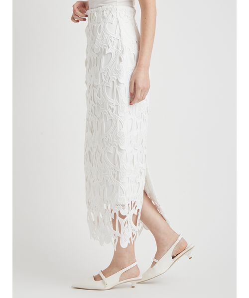 CELFORD(セルフォード)の「【WEB限定サイス】ハートレースタイトスカート(スカート・レディース・ブラック/オフホワイト/レッド/ピンク・34/36/38)」の7枚目の写真