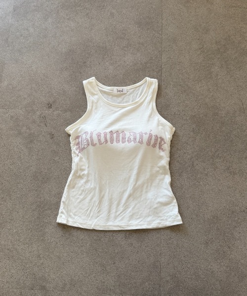 lilful（リルフル）の「【26年春夏新作】【カップ付き】ピンクラインストーンレタリングロゴタンクトップ（タンクトップ・レディース・ブラック/ホワイト/ピンク・F）」の18枚目の写真