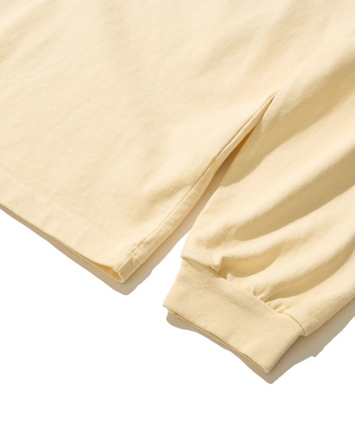HOUSTON（ヒューストン）の「【HOUSTON / ヒューストン】USCOTTON PIGMENT TEE / ピグメントクルーネックロンT（Tシャツ/カットソー・メンズ・ブラック/オフホワイト/ターコイズブルー/サーモンピンク・MEDIUM/LARGE/X-LARGE）」の16枚目の写真