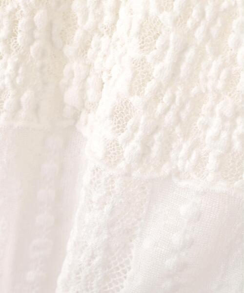 FREE'S MART（フリーズマート）の「◆パッチワークチュールレースカットソー（Tシャツ/カットソー・レディース・ブラック/ホワイト・FREE）」の3枚目の写真