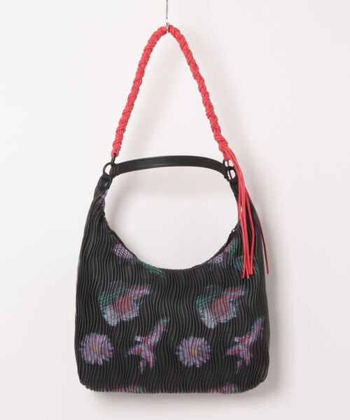 Desigual(デシグアル)の「フラワープリントブレイデッドバッグ(ショルダーバッグ・レディース・ブラック・FREE)」の5枚目の写真