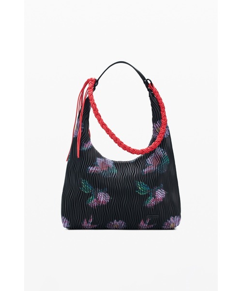 Desigual(デシグアル)の「フラワープリントブレイデッドバッグ(ショルダーバッグ・レディース・ブラック・FREE)」の9枚目の写真