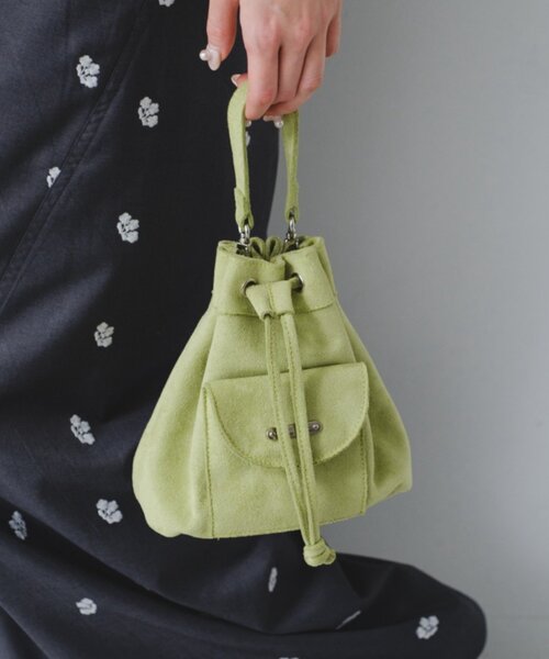Kastane（カスタネ）の「【2026SSカタログ/4色展開】スエードミニバッグ（ショルダーバッグ・レディース・ピンク系その他/キャメル/ブラウン/ミント・FREE）」の3枚目の写真