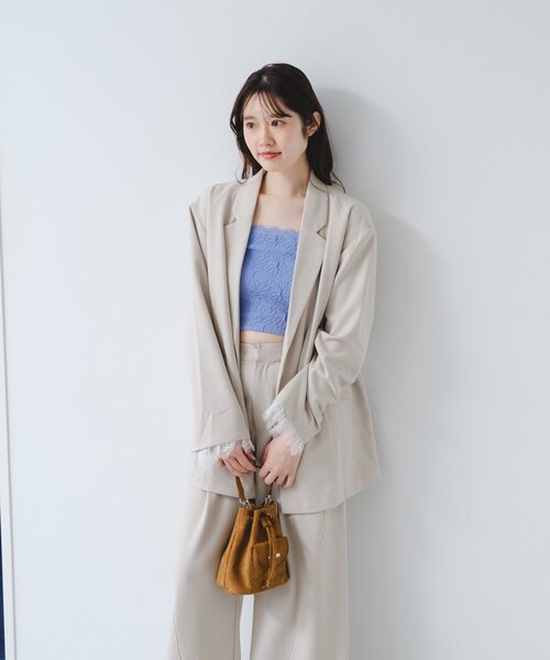 Kastane（カスタネ）の「【2026SSカタログ/4色展開】スエードミニバッグ（ショルダーバッグ・レディース・ピンク系その他/キャメル/ブラウン/ミント・FREE）」の10枚目の写真