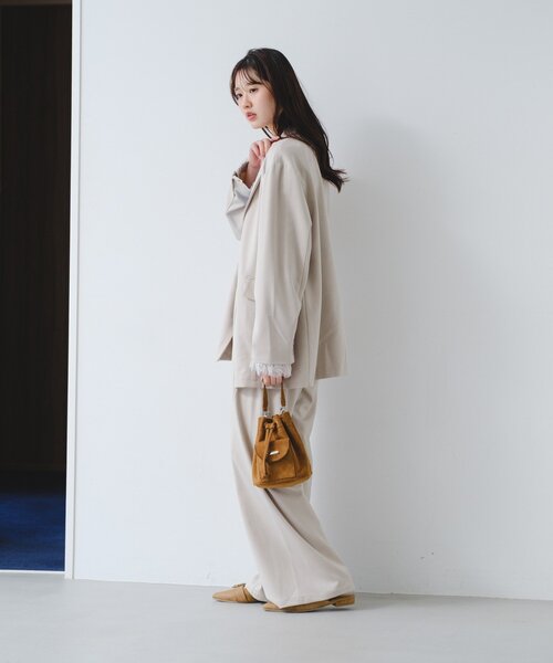 Kastane（カスタネ）の「【2026SSカタログ/4色展開】スエードミニバッグ（ショルダーバッグ・レディース・ピンク系その他/キャメル/ブラウン/ミント・FREE）」の12枚目の写真