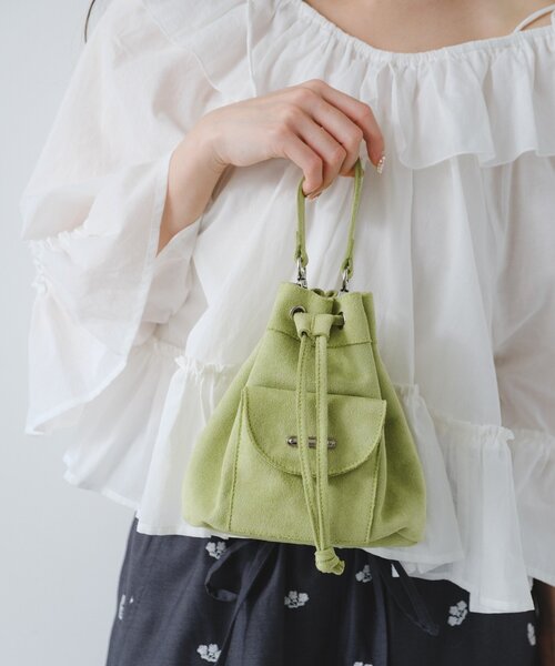 Kastane（カスタネ）の「【2026SSカタログ/4色展開】スエードミニバッグ（ショルダーバッグ・レディース・ピンク系その他/キャメル/ブラウン/ミント・FREE）」の17枚目の写真