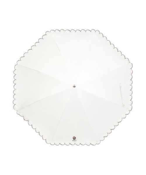 POLO RALPH LAUREN(ポロ ラルフ ローレン)の「【WEB限定】遮光100% 晴雨兼用日傘 2段折たたみ スカラフリル ワンポイント ”POLO FLAG BEAR”(折りたたみ傘・レディース・ダークブルー/ホワイト×ブルー/オフホワイト/ベージュ・FREE)」の15枚目の写真