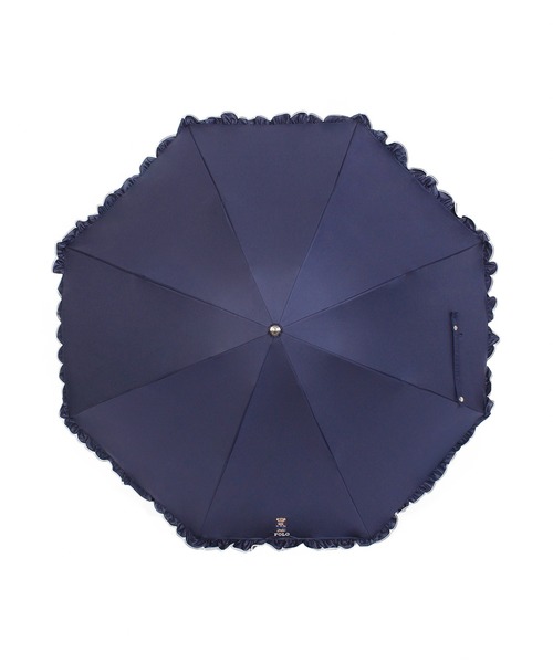 POLO RALPH LAUREN(ポロ ラルフ ローレン)の「【WEB限定】遮光100% 晴雨兼用日傘 2段折たたみ スカラフリル ワンポイント ”POLO FLAG BEAR”(折りたたみ傘・レディース・ダークブルー/ホワイト×ブルー/オフホワイト/ベージュ・FREE)」の12枚目の写真