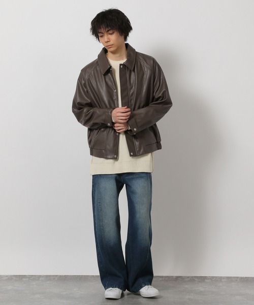 LAKOLE（ラコレ）の「バギーツイストデニムパンツ / 638216（デニムパンツ・メンズ・グレー/ブラック/ブルー・LARGE/SMALL/MEDIUM）」の8枚目の写真