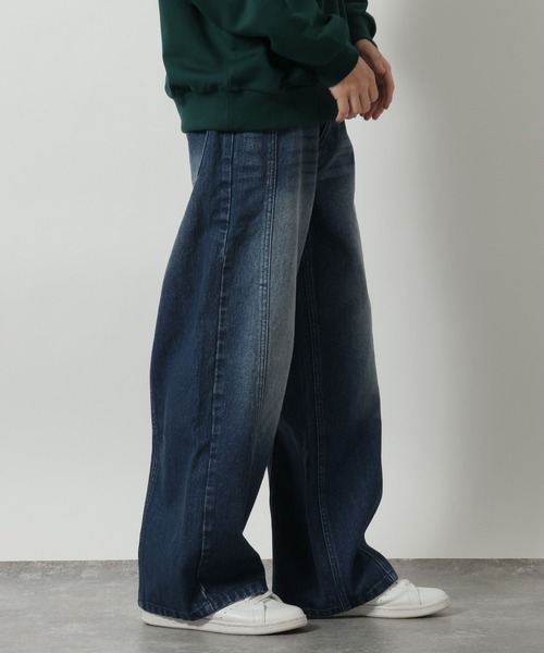 LAKOLE（ラコレ）の「バギーツイストデニムパンツ / 638216（デニムパンツ・メンズ・グレー/ブラック/ブルー・LARGE/SMALL/MEDIUM）」の9枚目の写真